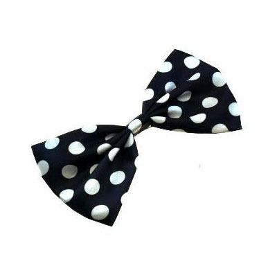 Zac's Alter Ego - Large polkadot bow Pince à cheveux - Noir
